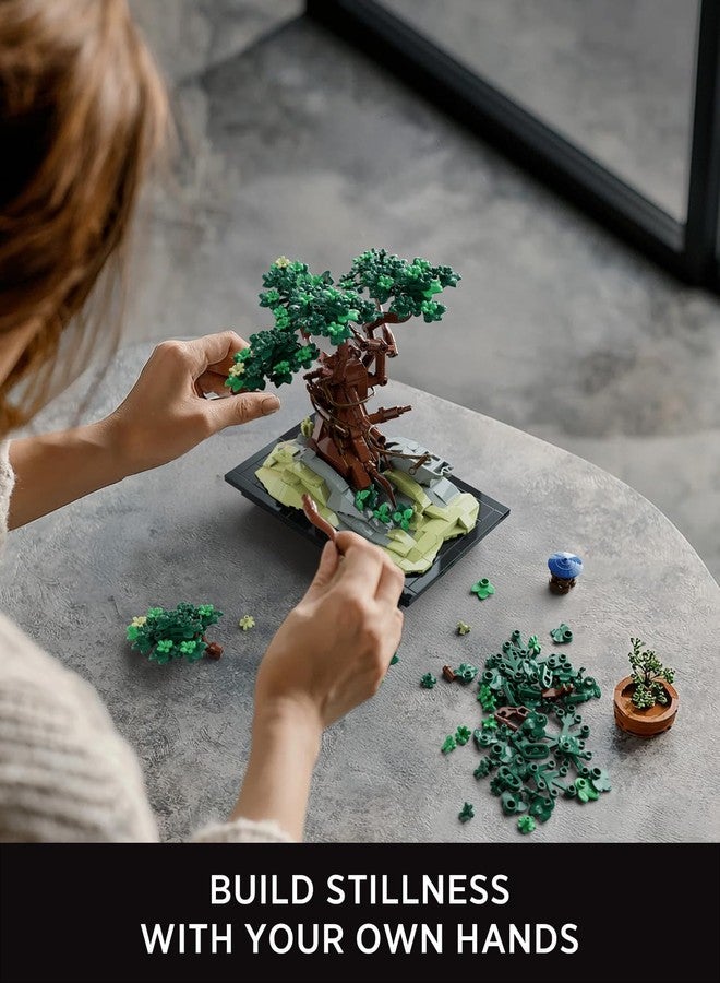 Nifeliz CHAN Bonsai Tree Building Set, Artificial Plant Model Toy for Desk or Home Decor, Peaceful Gift Idea for Adults and Nature Lovers (733 PCS, NF10322) - Image 5